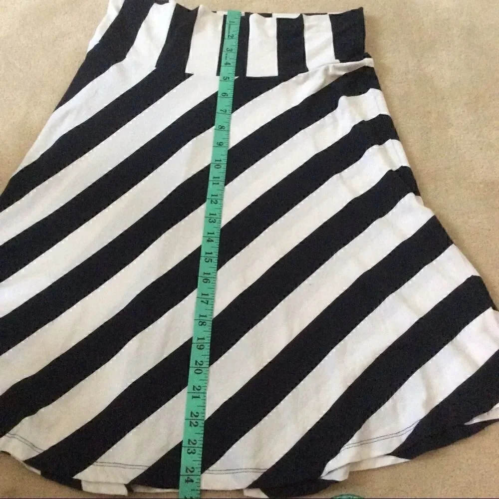 Gap summer knit skirt nautical stripes